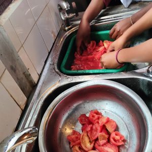 Découpe tomate